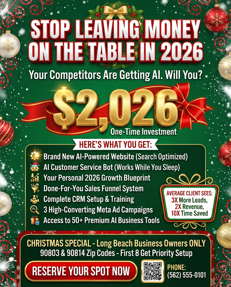 Long Beach Business Owners: Why Your 2026 Success Starts with This $2,026 Christmas Investment